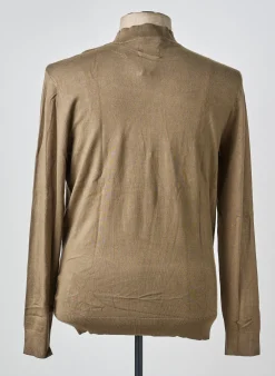 Pull Col Roulé Petrol Industries Vert Manches Longues