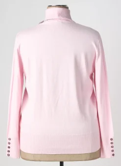Pull Col Roulé Rabe Rose Manches Longues