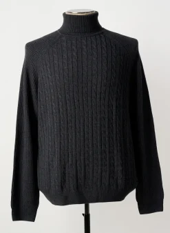 Pull Col Roulé Roy Robson Gris Manches Longues