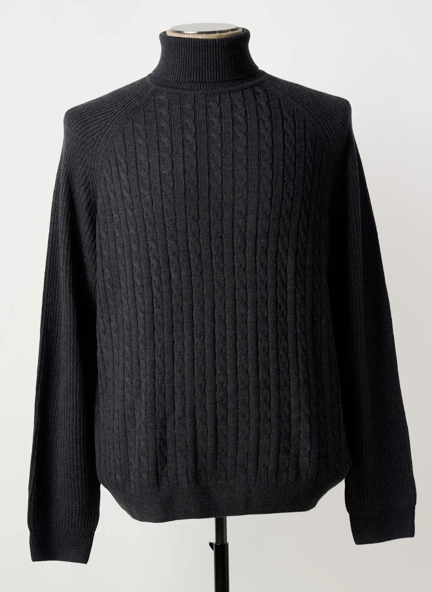 Pull Col Roulé Roy Robson Gris Manches Longues
