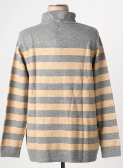 Pull Col Roulé Sheego Gris Manches Longues