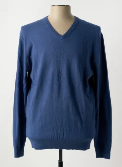 Pull Compagnia Del Cachemire Bleu Manches Longues