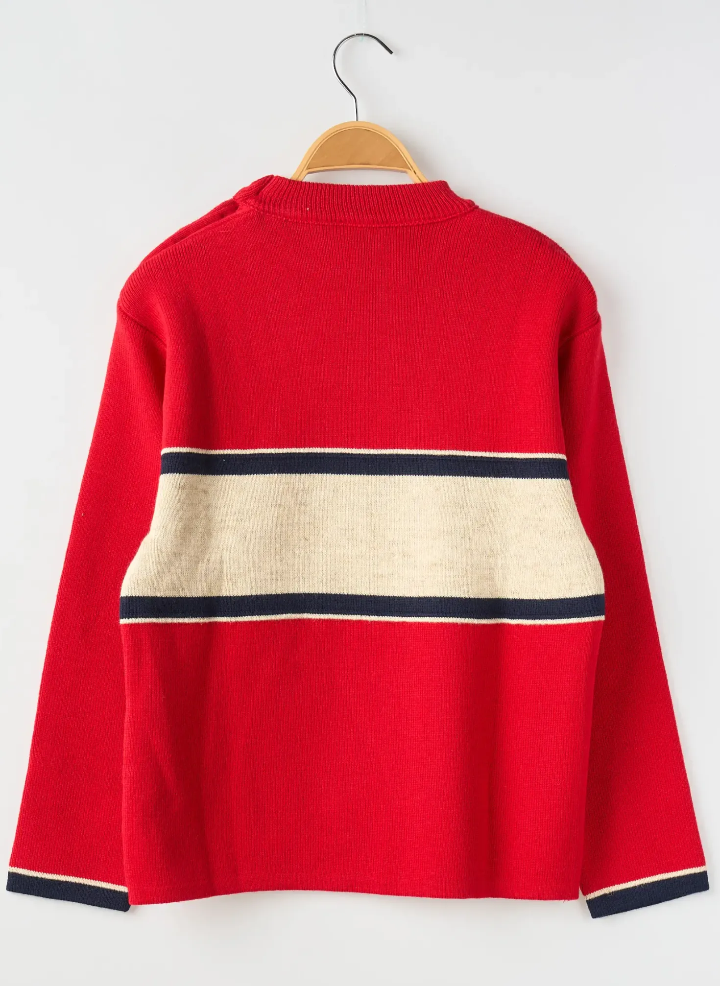 Pull Coudemail Rouge Manches Longues