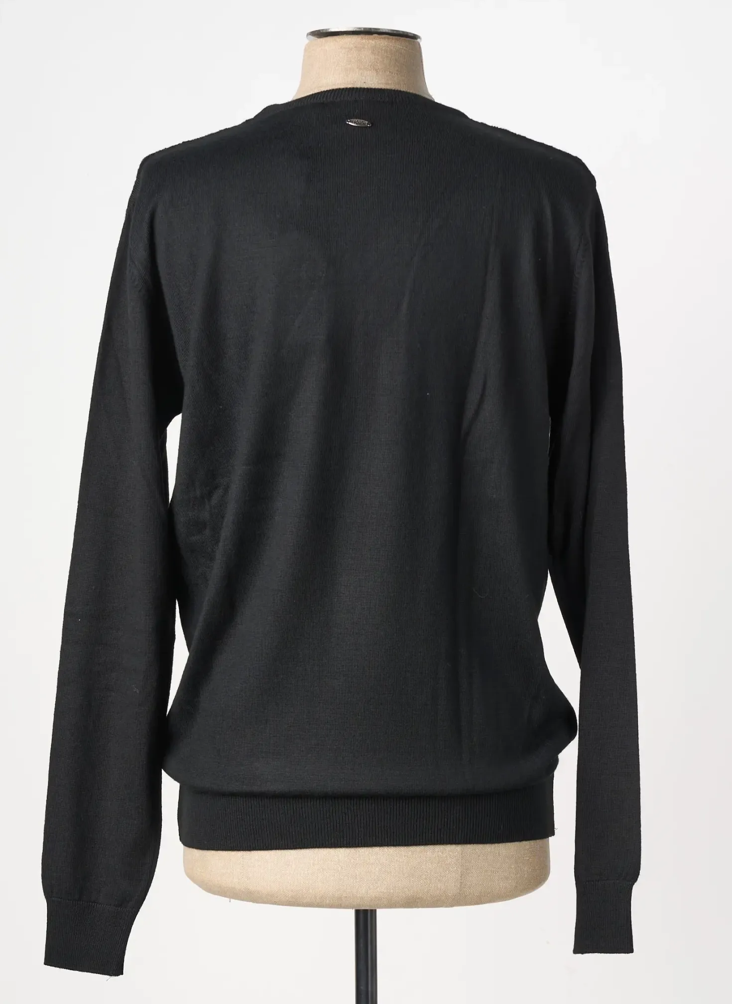 Pull Delahaye Noir Manches Longues