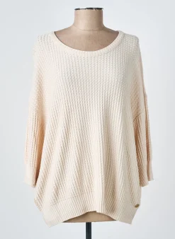 Pull Devernois Beige Manches 3/4