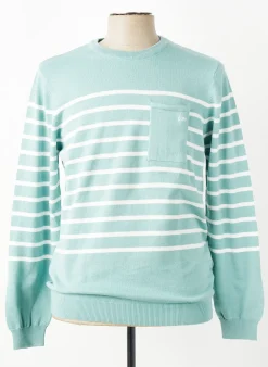 Pull Elle Est Ou La Mer Vert Manches Longues
