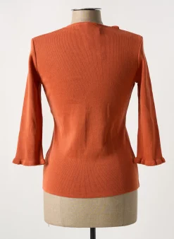Pull Equation Orange Manches 3/4