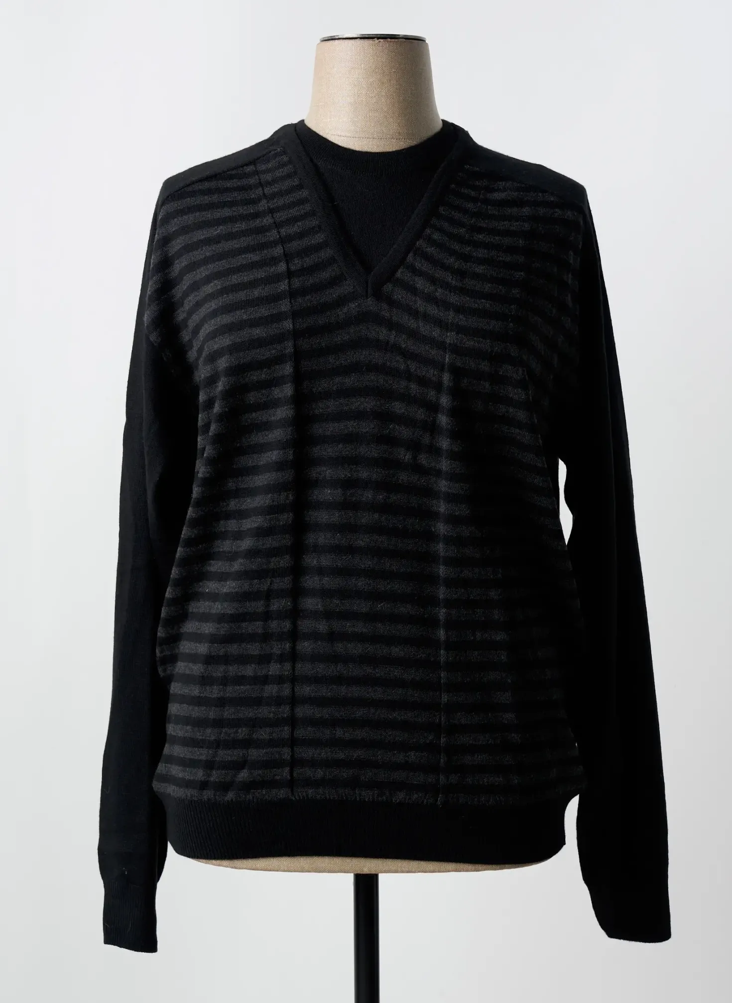 Pull Evermen Noir Manches Longues
