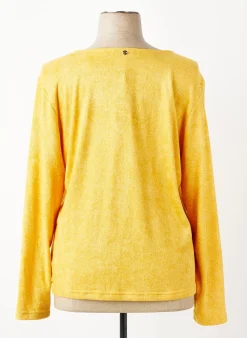 Pull Fred Sabatier Jaune Manches Longues
