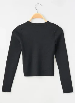 Pull Garcia Noir Manches Longues