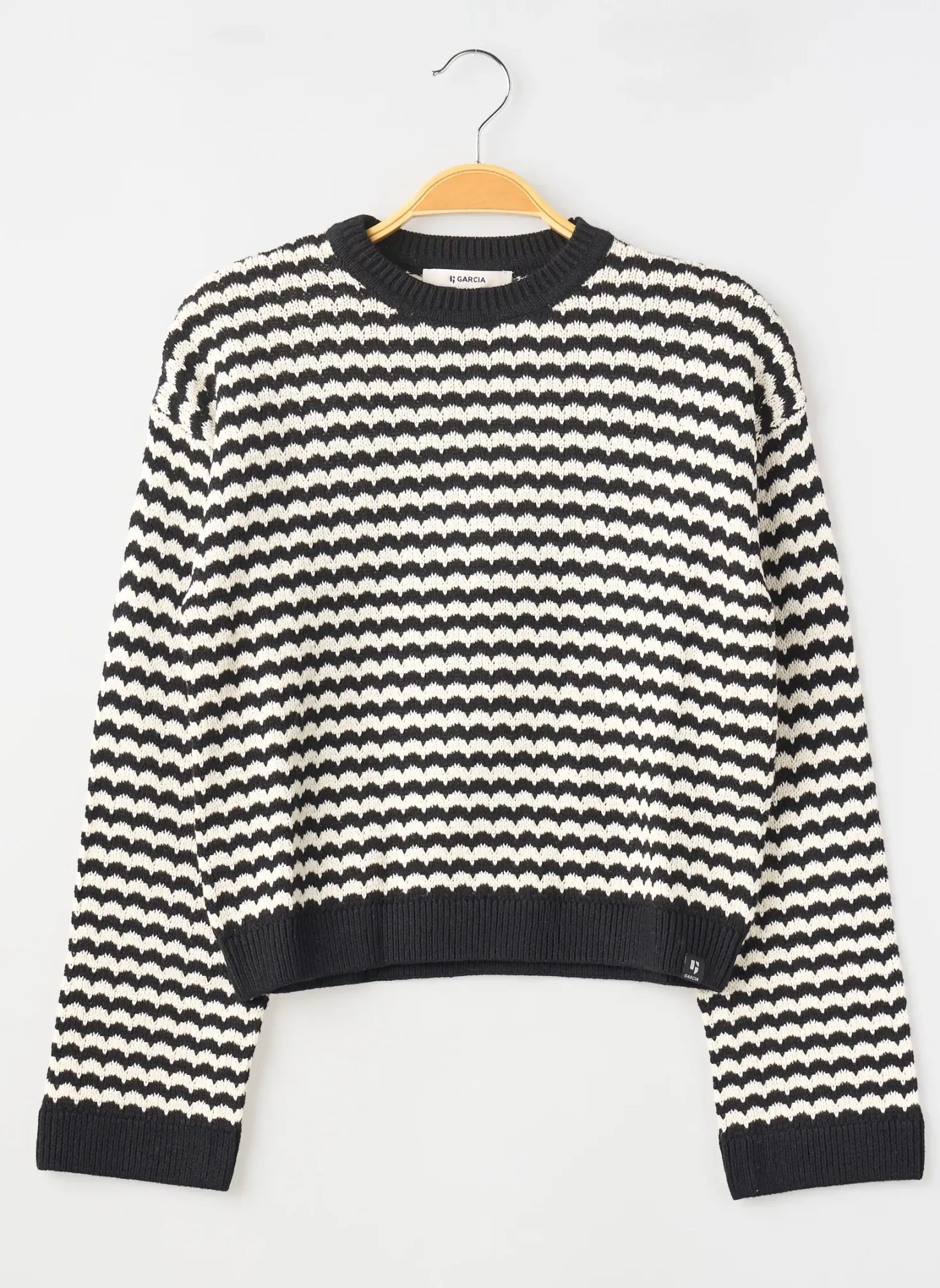 Pull Garcia Noir Manches Longues