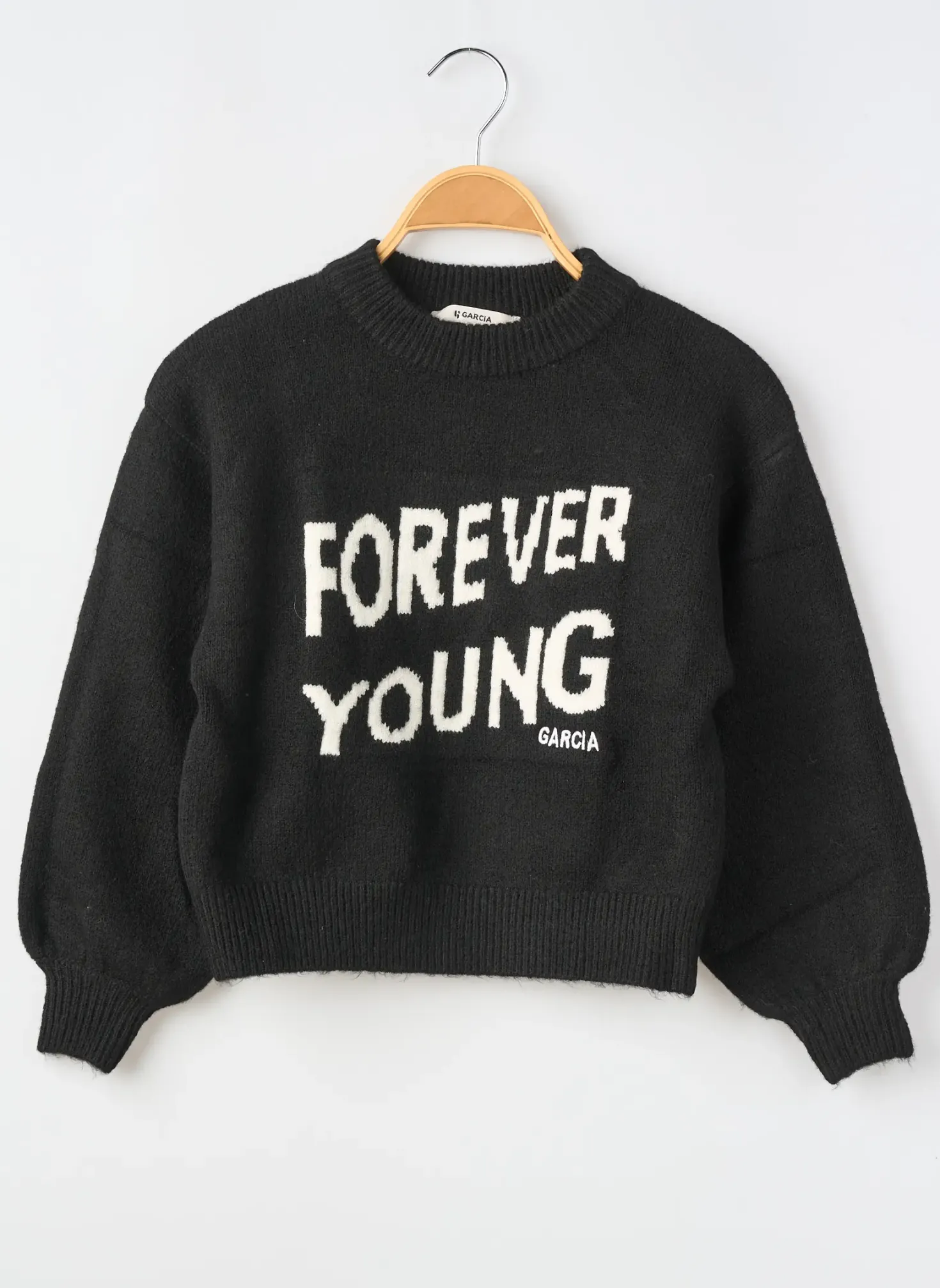 Pull Garcia Noir Manches Longues