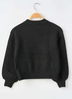 Pull Garcia Noir Manches Longues