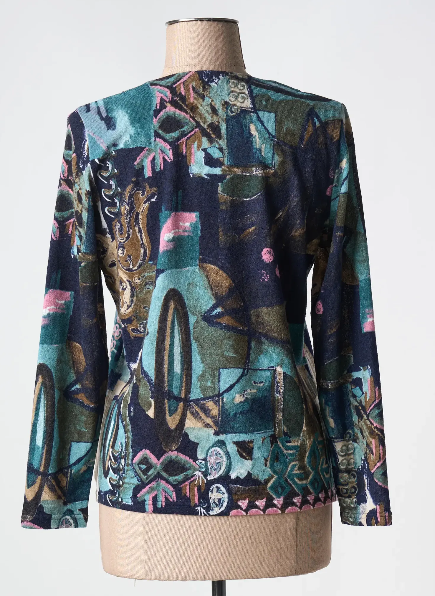 Pull Gevana Bleu Manches Longues