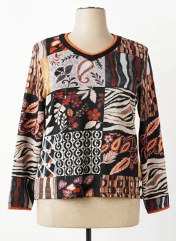 Pull Guy Dubouis Marron Manches Longues
