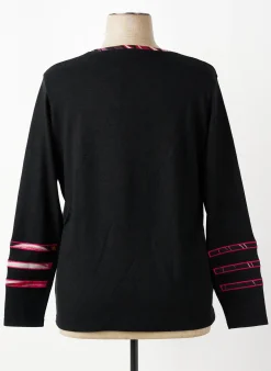 Pull Guy Dubouis Noir Manches Longues