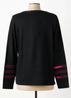 Pull Guy Dubouis Noir Manches Longues
