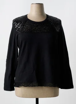 Pull Guy Dubouis Noir Manches Longues