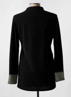 Pull Halogene Noir Manches Longues