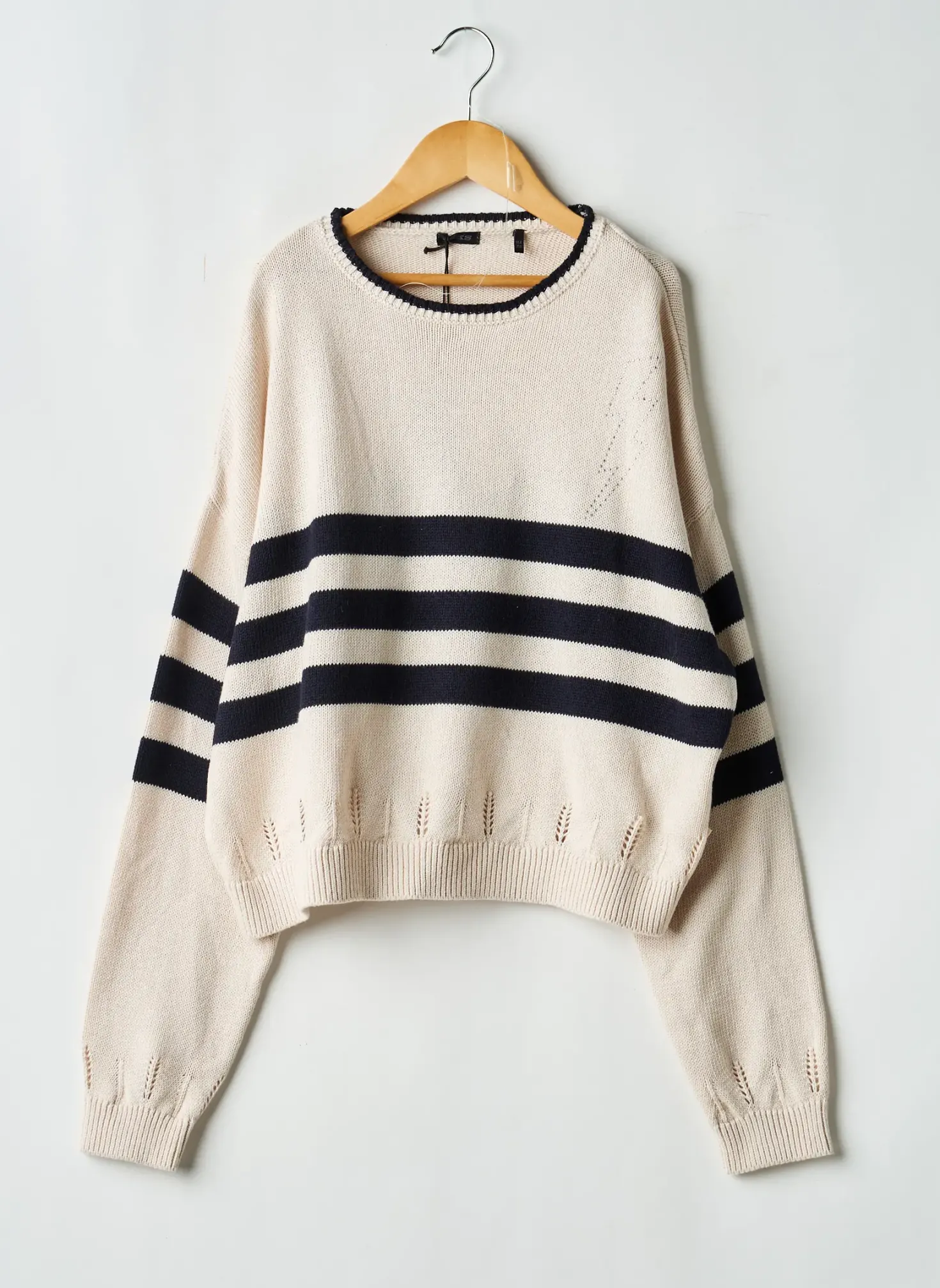 Pull Ikks Beige Manches Longues