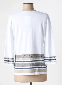 Pull I.odena Blanc Manches 3/4