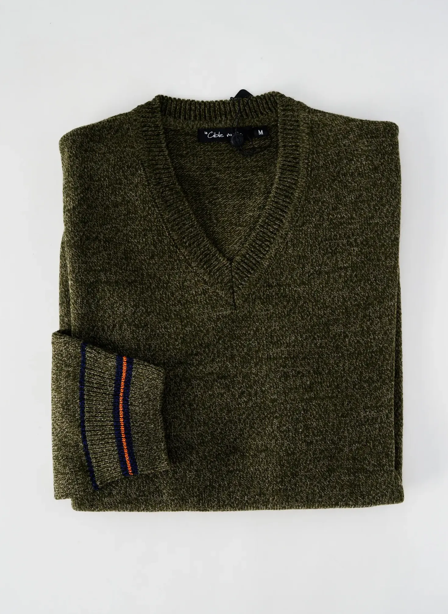 Pull La Cible Rouge Vert Manches Longues