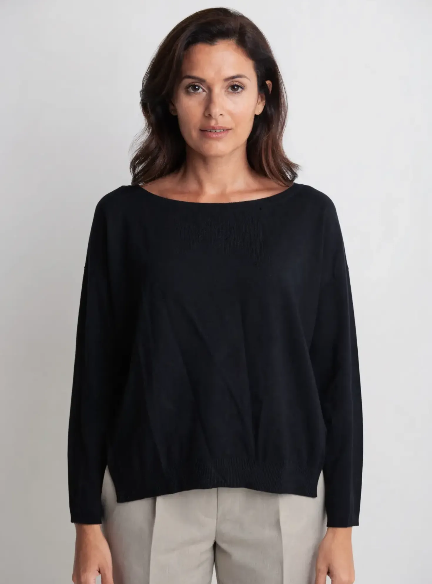 Pull La Fee Maraboutee Noir Manches Longues