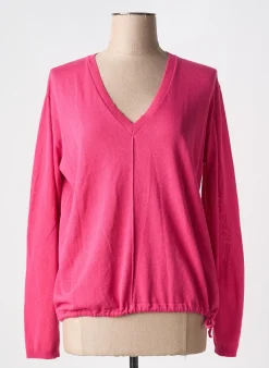 Pull La Fee Maraboutee Rose Manches Longues