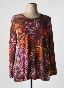 Pull Lebek Orange Manches Longues