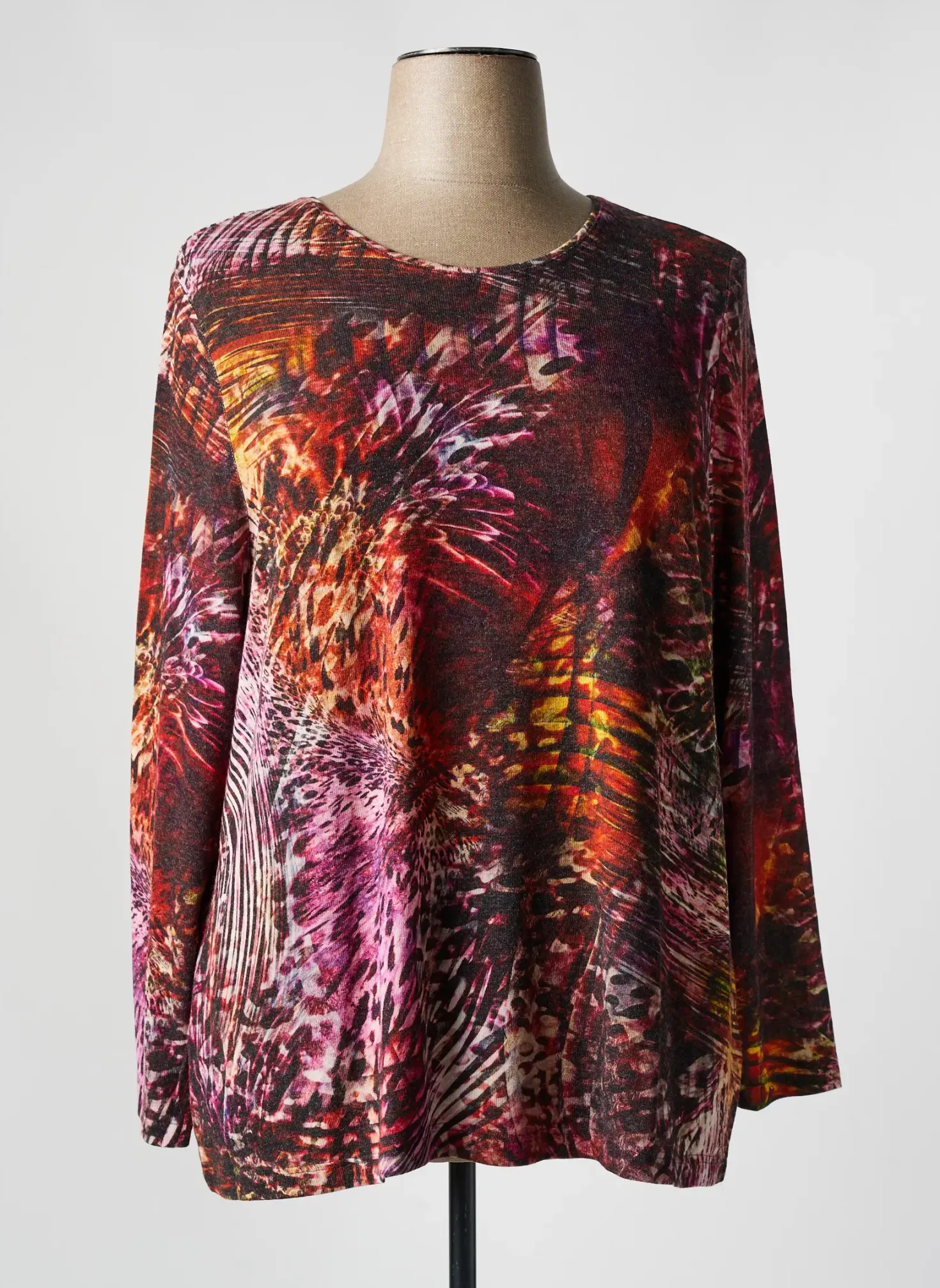 Pull Lebek Orange Manches Longues