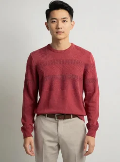 Pull Lee Cooper Rouge Manches Longues