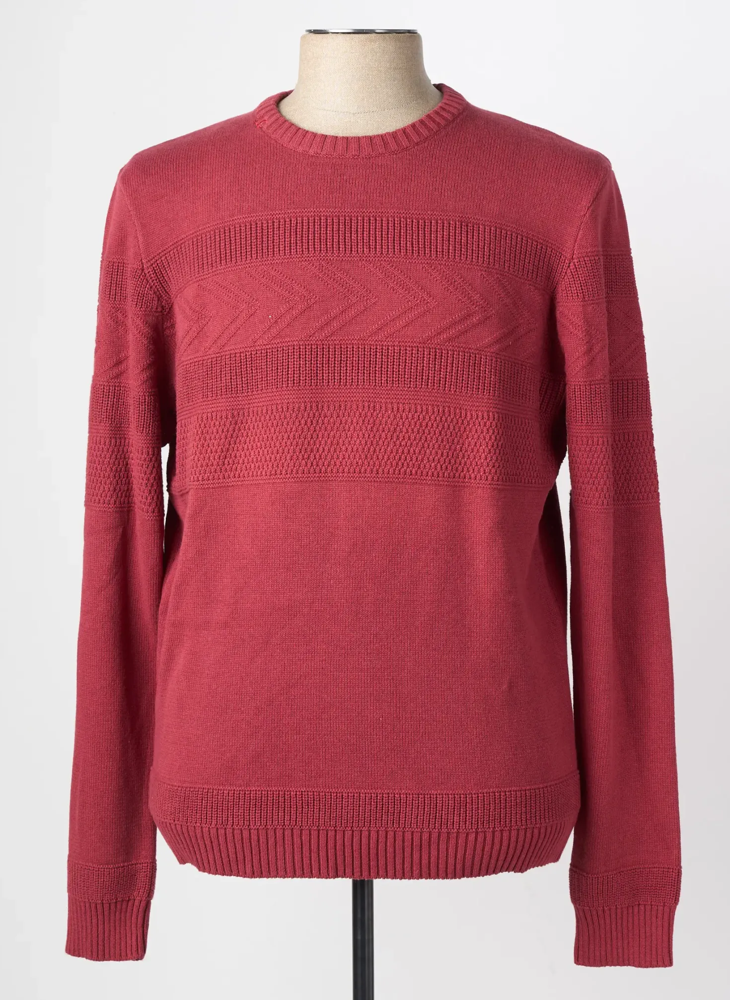 Pull Lee Cooper Rouge Manches Longues