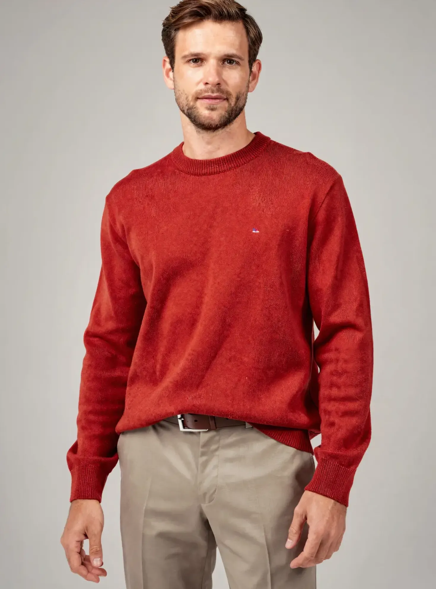 Pull Louis Victor Orange Manches Longues