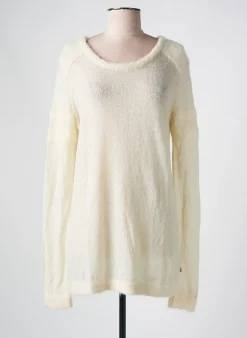 Pull Maison Scotch Blanc Manches Longues