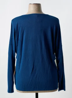 Pull Marble Bleu Manches Longues