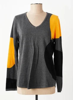Pull Marble Gris Manches Longues