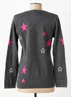 Pull Marble Gris Manches Longues