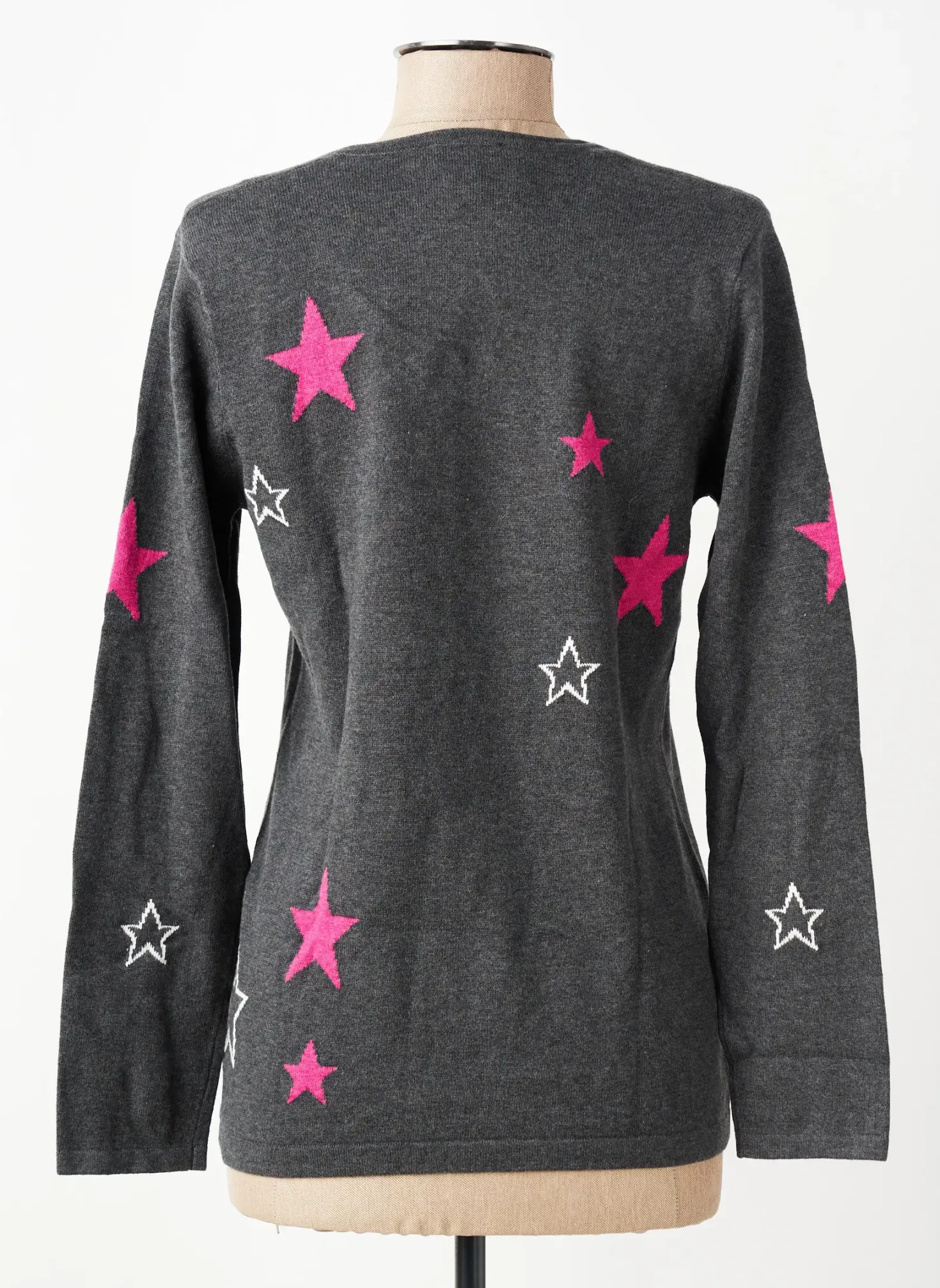 Pull Marble Gris Manches Longues