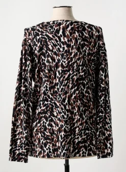 Pull Marble Noir Manches Longues