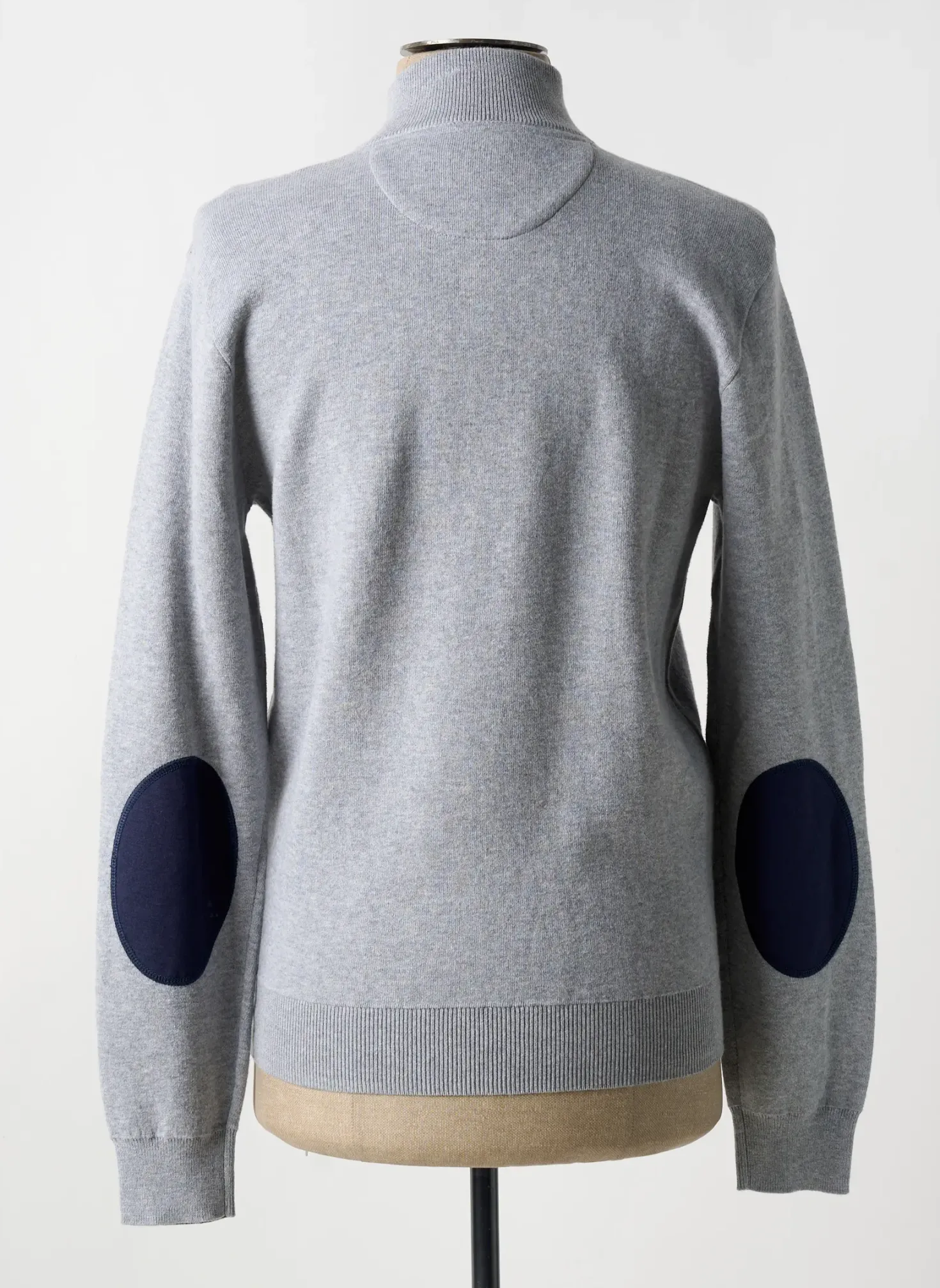 Pull Mat De Misaine Gris Manches Longues