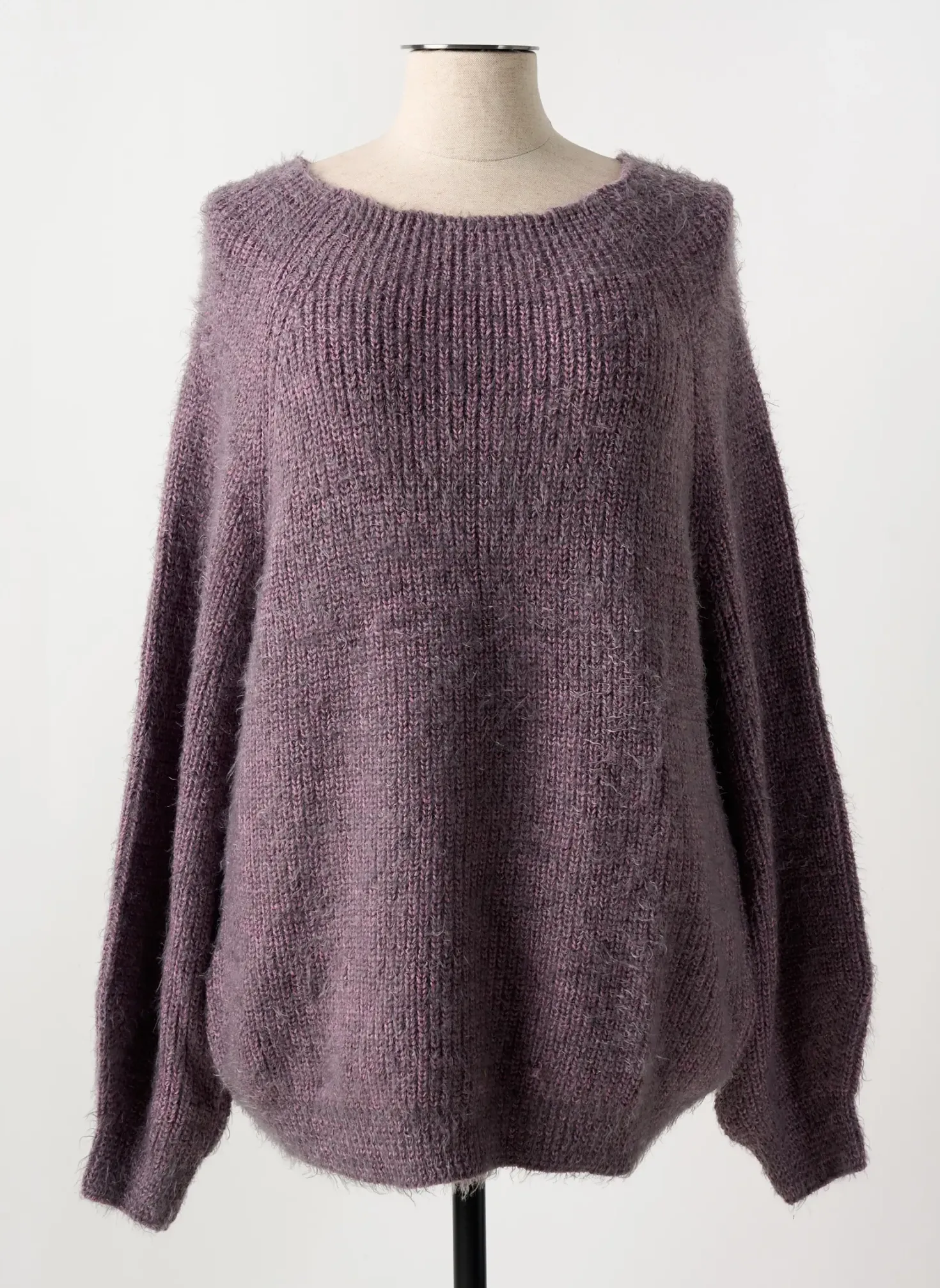 Pull Mat. Violet Manches Longues
