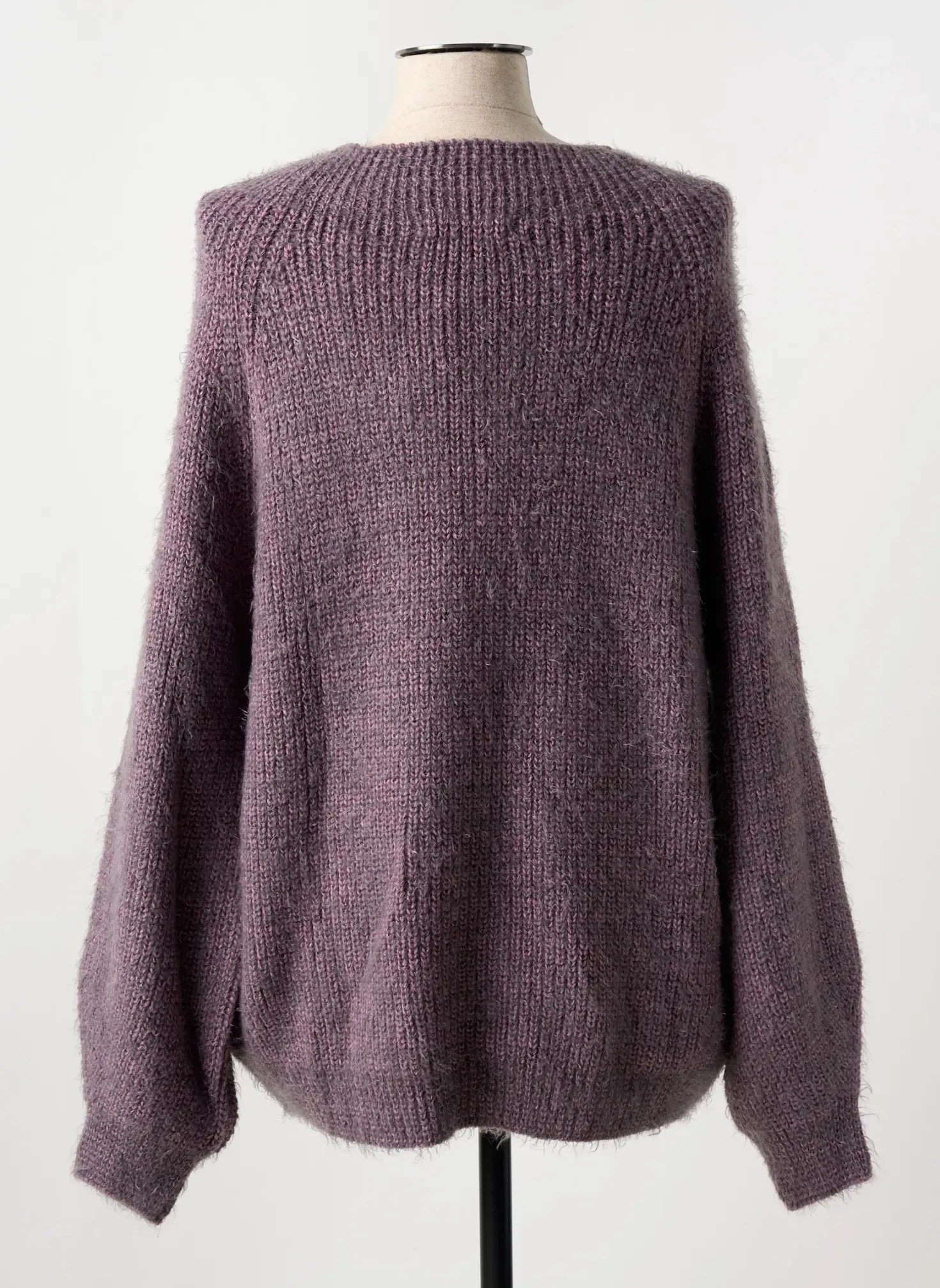 Pull Mat. Violet Manches Longues