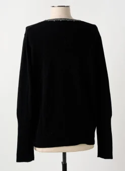 Pull Maud & Sacha Noir Manches Longues