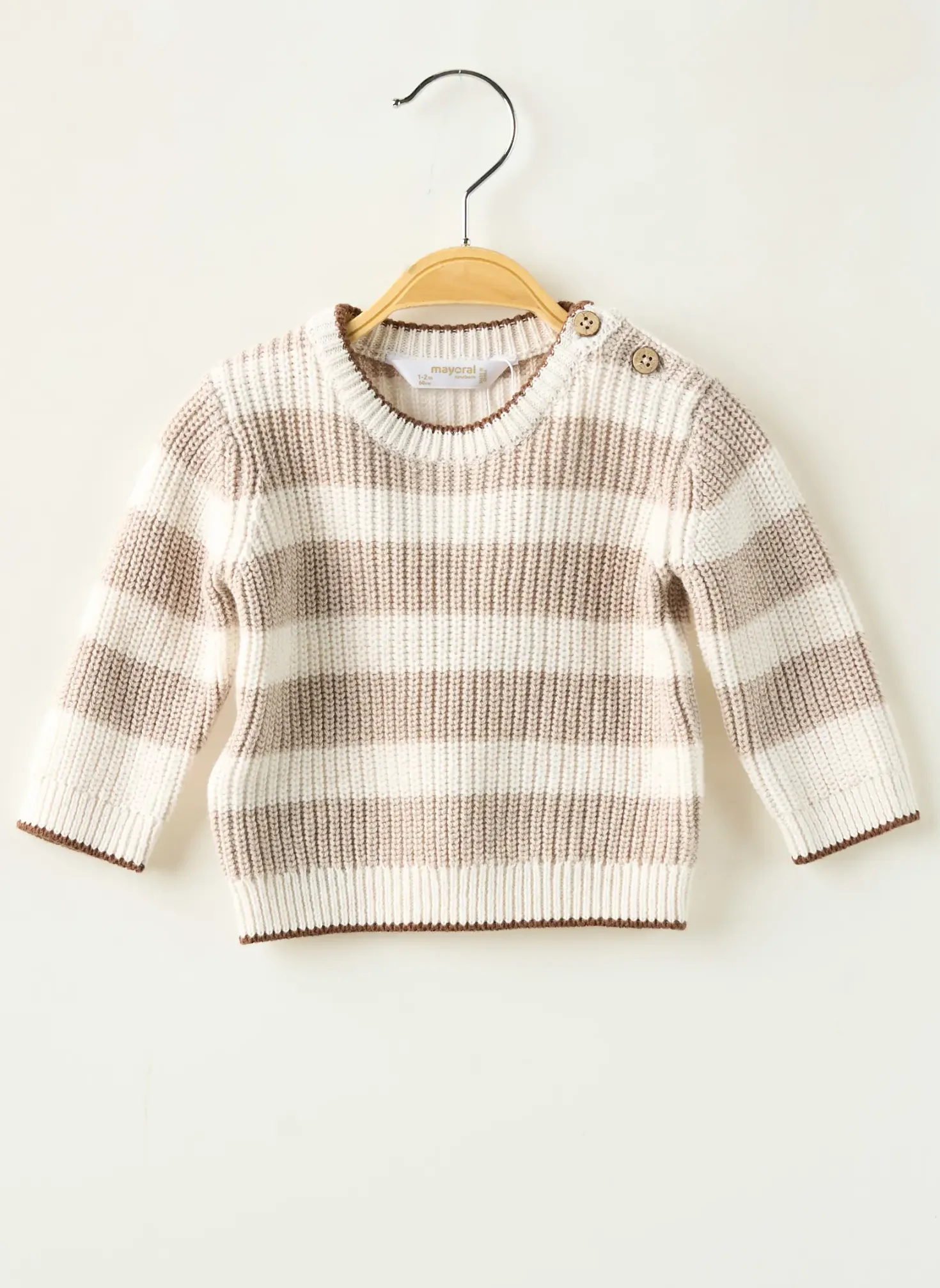 Pull Mayoral Beige Manches Longues