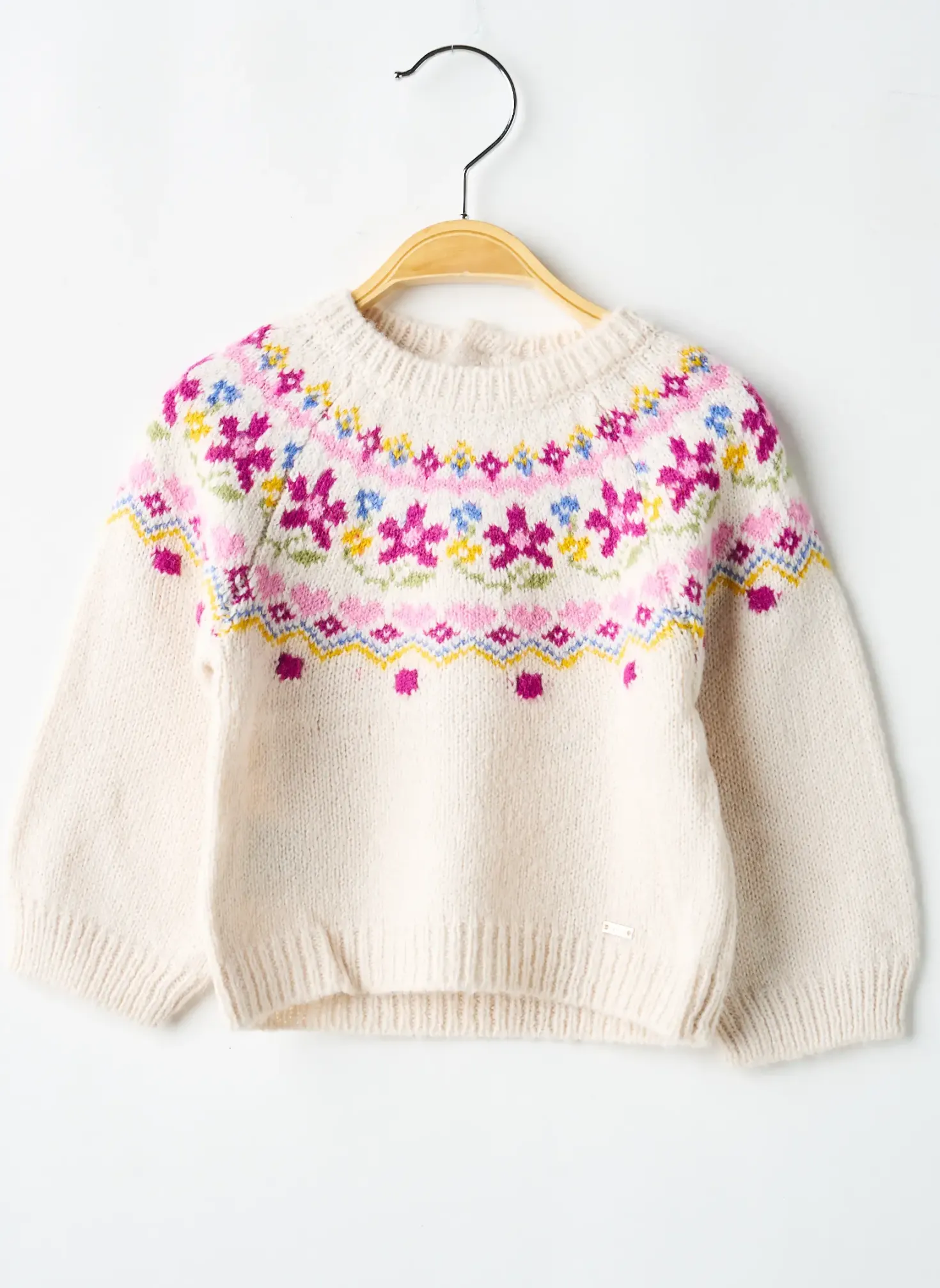 Pull Mayoral Beige Manches Longues