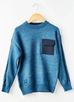 Pull Mayoral Bleu Manches Longues