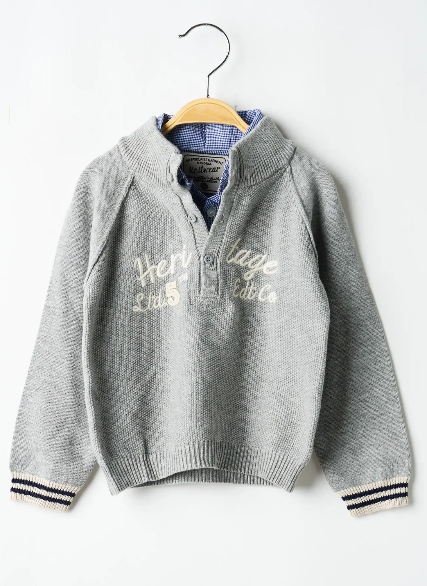 Pull Mayoral Gris Manches Longues
