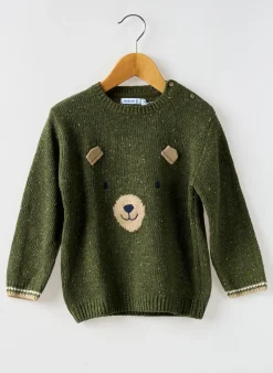 Pull Mayoral Vert Manches Longues