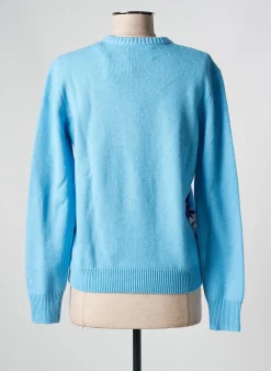 Pull Mc2 Saint Barth Bleu Manches Longues