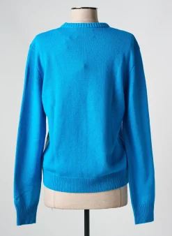 Pull Mc2 Saint Barth Bleu Manches Longues
